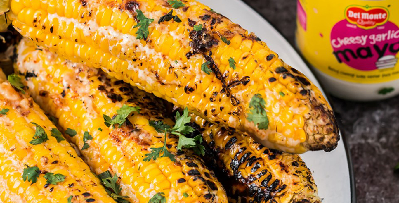 MEXICAN GRILLED CORN WITH DELMONTE EGGLESS MAYONNAISE 