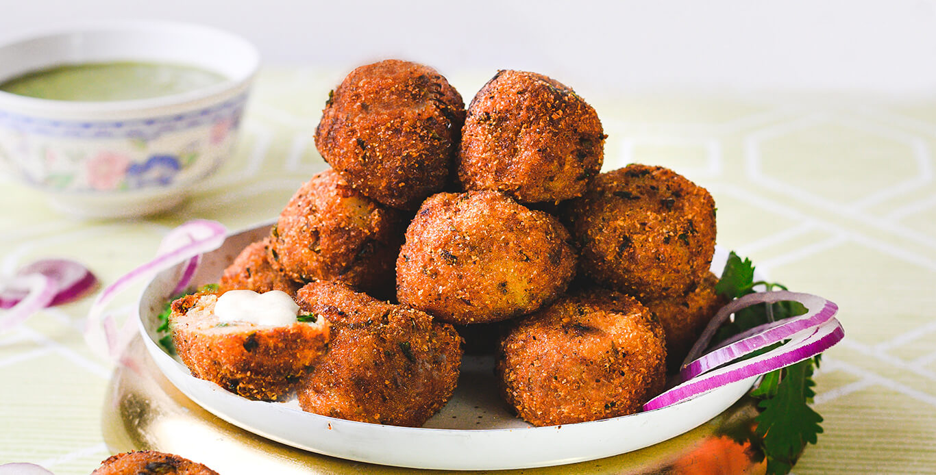 Mayo burst potato balls