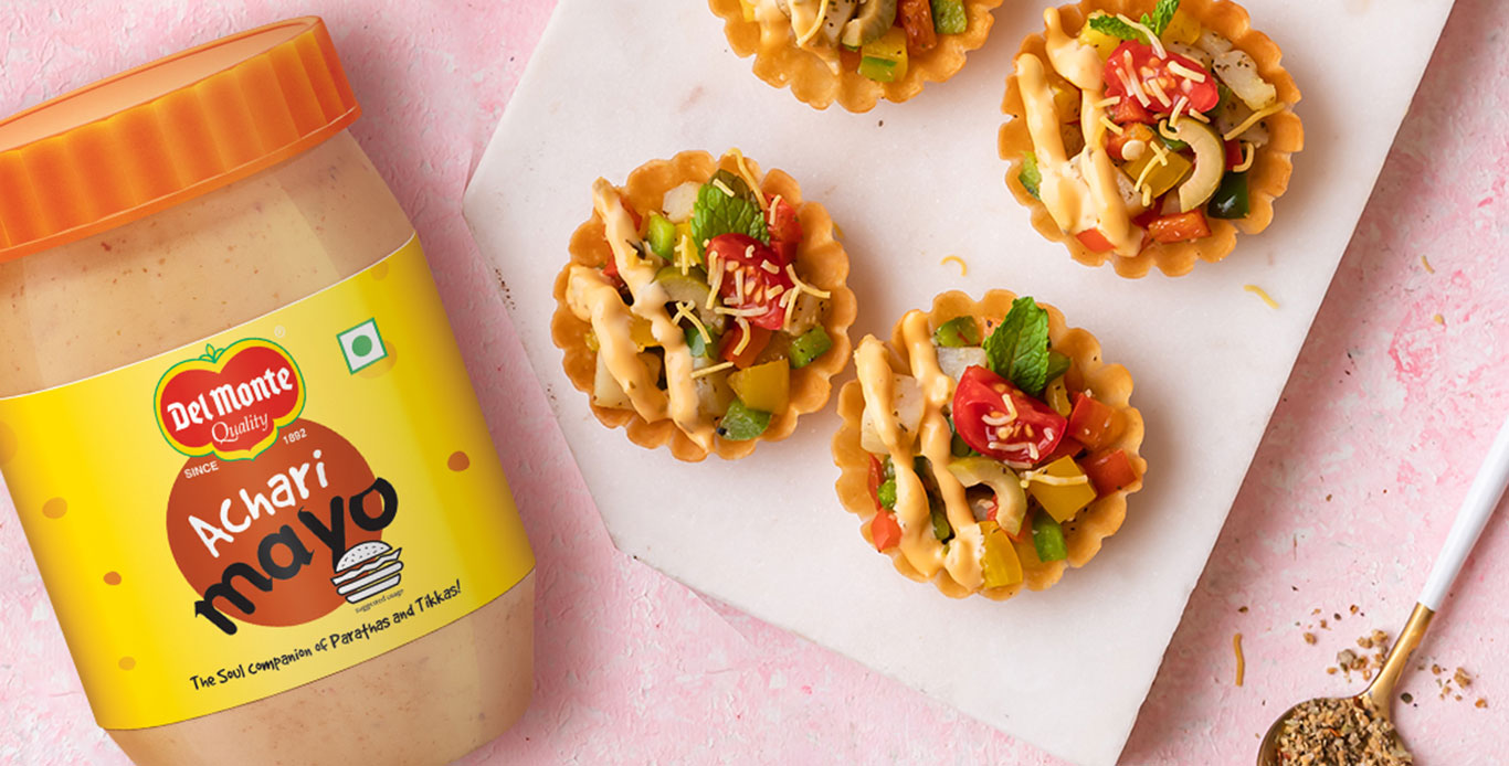 Achari Mayo Canapes 
