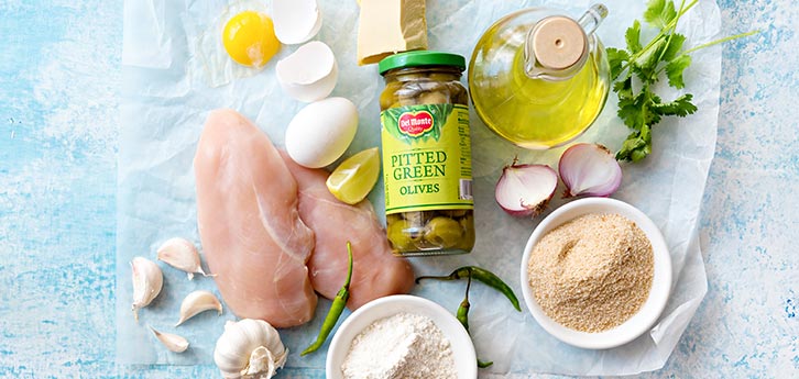 Del Monte Olive Chicken Poppers  Recipe