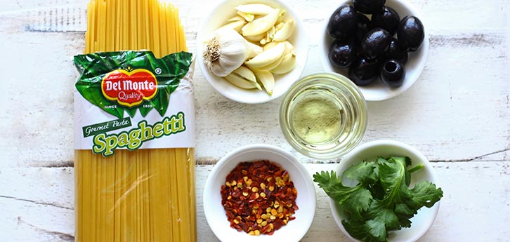 Del Monte Spaghetti Aglio Olio  Recipe